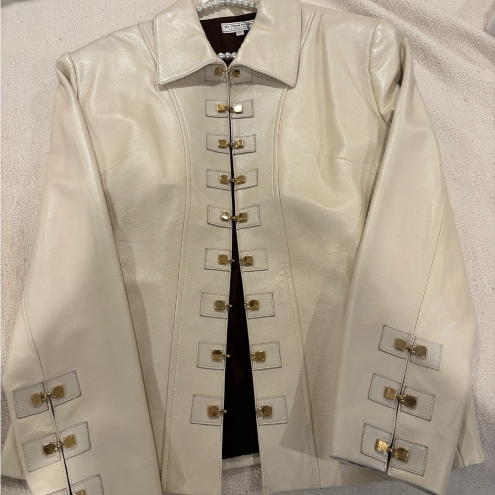 St John Sport Leather Jacket